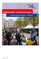 Güstrower Stadtanzeiger, Ausgabe Mai 2026 - PDF (1,3 MB)