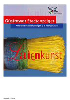 Güstrower Stadtanzeiger, Ausgabe Februar 2026 - PDF (1,0 MB)